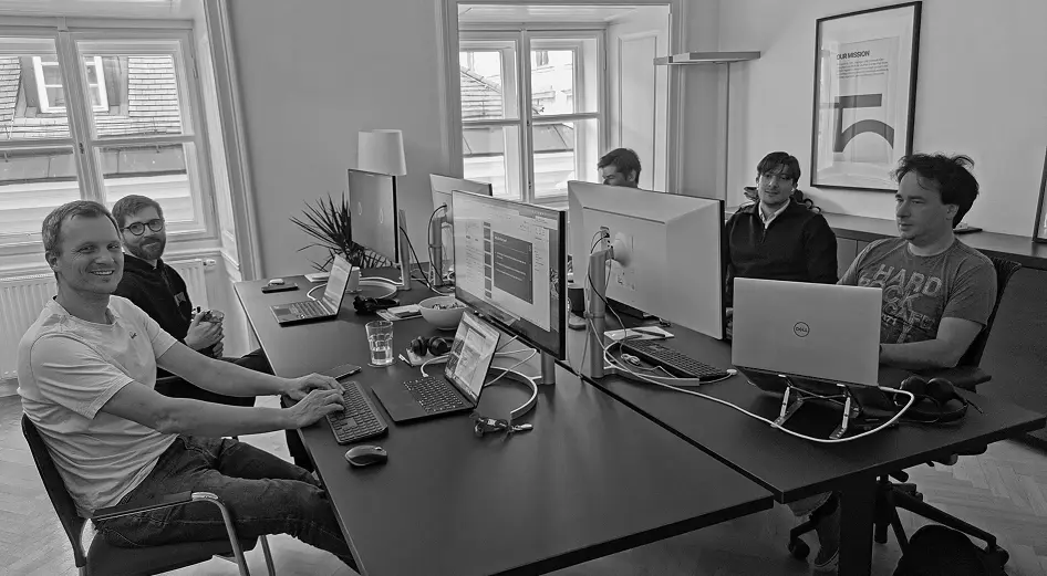 Vienna-based team and workplace